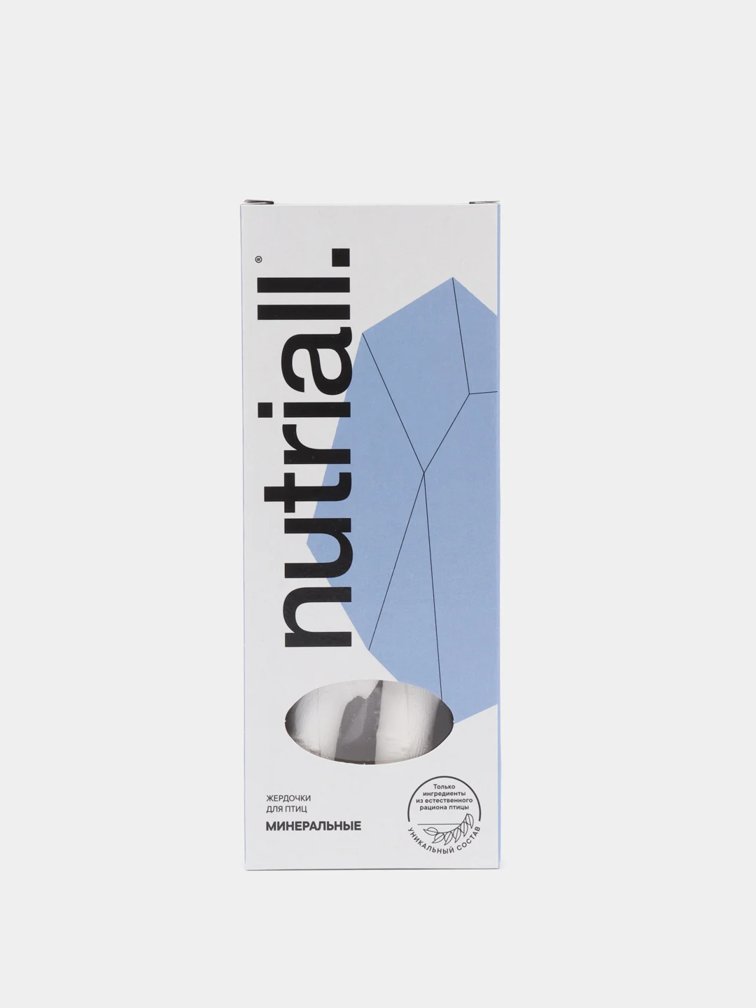 Минеральная жердочка Nutriall для птиц, 2 упаковки, 4 штуки