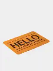 Коврик придверный Доляна "Hello", 40*60 см, цвет песочный