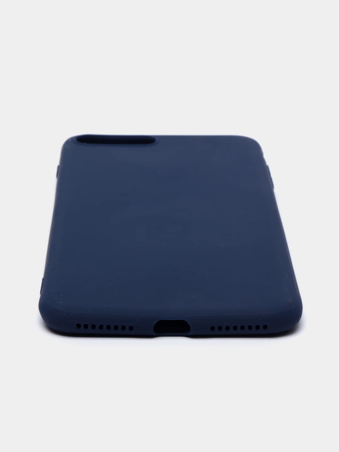 Темно-синий чехол iPhone 7/8 SE(2020), 7+/8+, XR, 11, 12 mini, 12/12 pro, 12 pro max, силиконовый