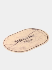 Коврик придверный Доляна Welcome Home, 40 x 60 см, цвет мрамор