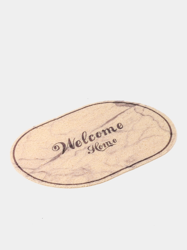 Коврик придверный Доляна Welcome Home, 40 x 60 см, цвет мрамор
