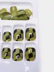 Бронзовый накладные ногти с дизайном
