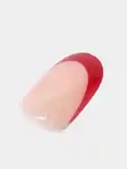 Бордовый накладные ногти с дизайном