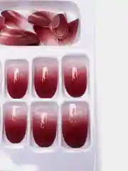 Золотой накладные ногти с дизайном