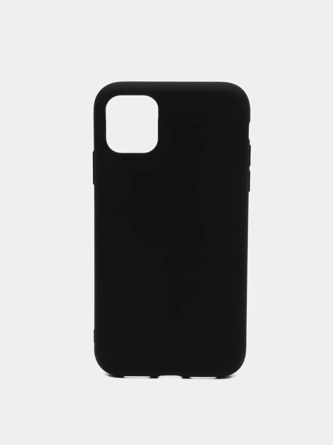 Черный чехол для iPhone 11, силиконовый, матовый, однотонный