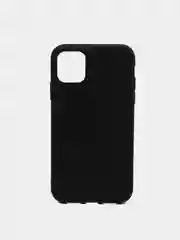 Черный чехол для iPhone 11, силиконовый, матовый, однотонный