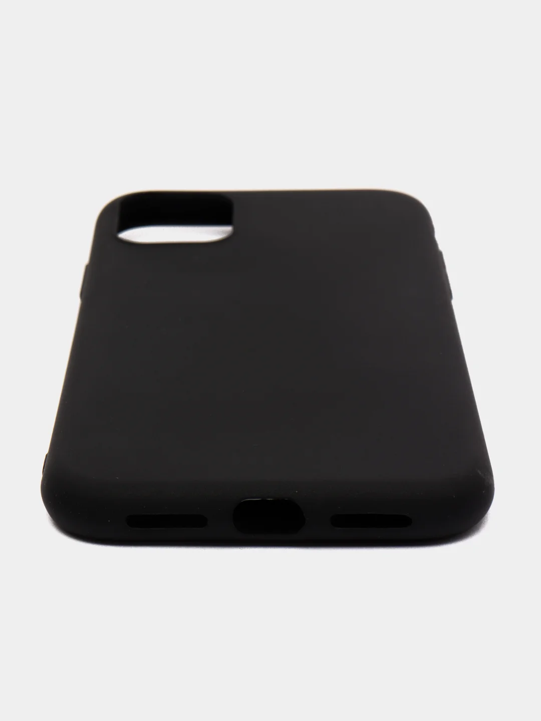 Черный чехол для iPhone 11, силиконовый, матовый, однотонный