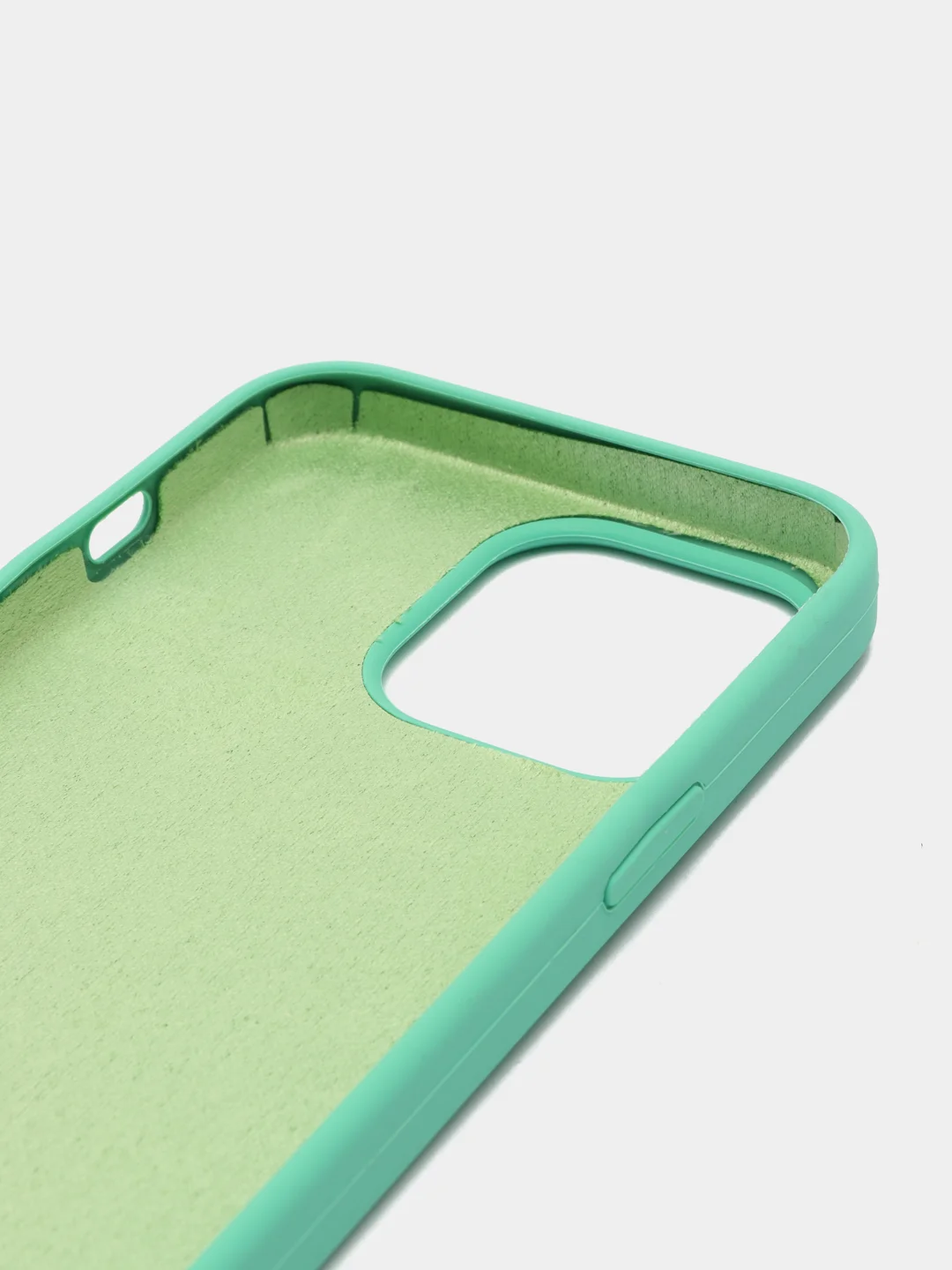 Мятный чехол силиконовый для iPhone 13, 13 Pro, 13 Pro Max, с закрытым низом