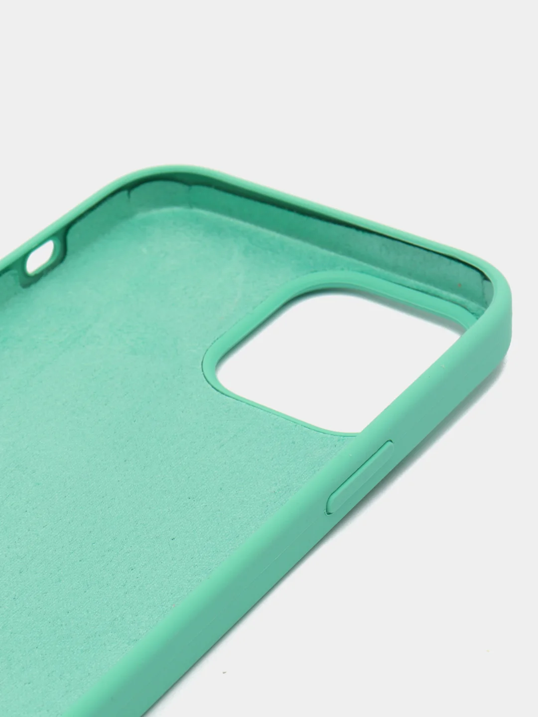 Мятный чехол силиконовый для iPhone 13, 13 Pro, 13 Pro Max, с закрытым низом