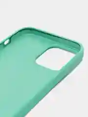 Мятный чехол силиконовый для iPhone 13, 13 Pro, 13 Pro Max, с закрытым низом