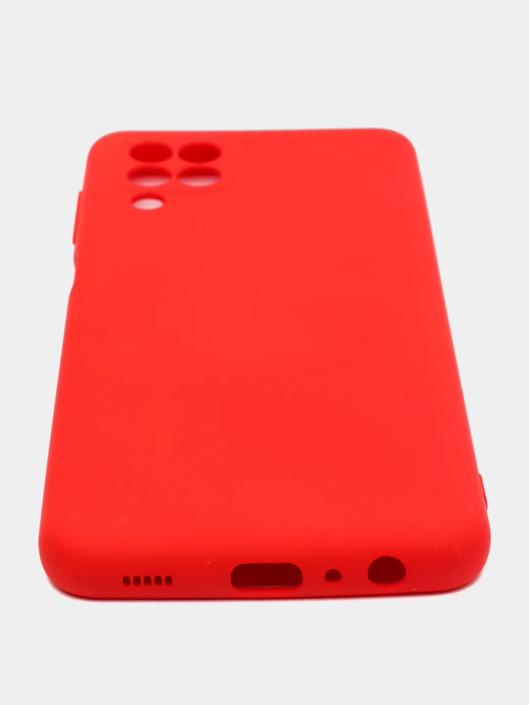 Красный чехол для Samsung A22 M32 Xiaomi Redmi 9T с подложкой из микрофибры и защитой для камеры