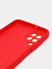 Красный чехол для Samsung A22 M32 Xiaomi Redmi 9T с подложкой из микрофибры и защитой для камеры