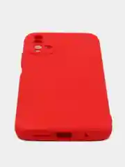 Красный чехол для Samsung A22 M32 Xiaomi Redmi 9T с подложкой из микрофибры и защитой для камеры