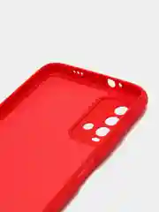 Красный чехол для Samsung A22 M32 Xiaomi Redmi 9T с подложкой из микрофибры и защитой для камеры