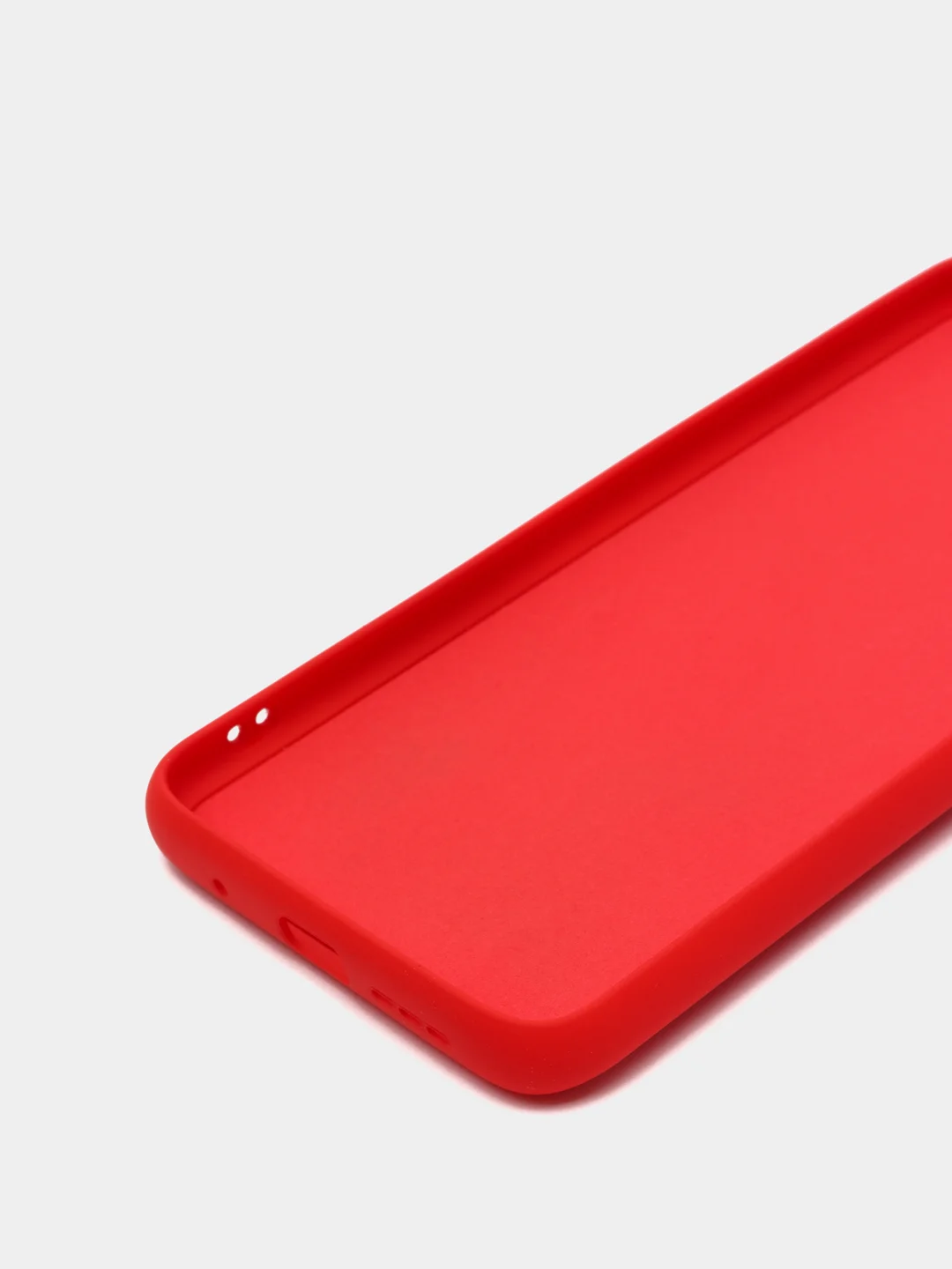 Красный чехол для Samsung A22 M32 Xiaomi Redmi 9T с подложкой из микрофибры и защитой для камеры