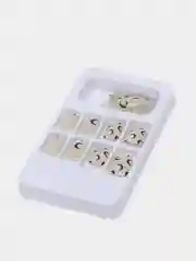 Черный накладные ногти с дизайном