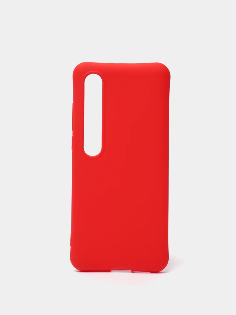 Красный силиконовый матовый чехол для Xiaomi Mi 10/8/9/8A/Note 8/Note 8T/Note 8 Pro/Note 9