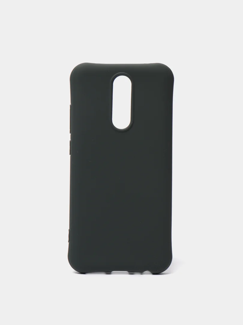 Тёмно-зелёный силиконовый матовый чехол для Xiaomi Mi 10/8/9/8A/Note 8/Note 8T/Note 8 Pro/Note 9