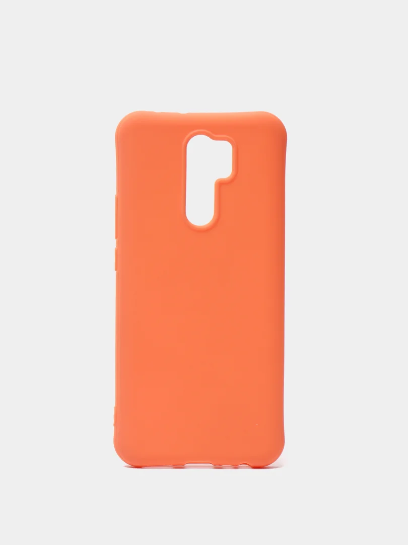 Оранжевый силиконовый матовый чехол для Xiaomi Mi 10/8/9/8A/Note 8/Note 8T/Note 8 Pro/Note 9