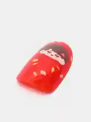 Молочный накладные ногти с дизайном