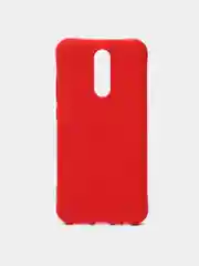 Красный силиконовый матовый чехол для Xiaomi Mi 10/8/9/8A/Note 8/Note 8T/Note 8 Pro/Note 9