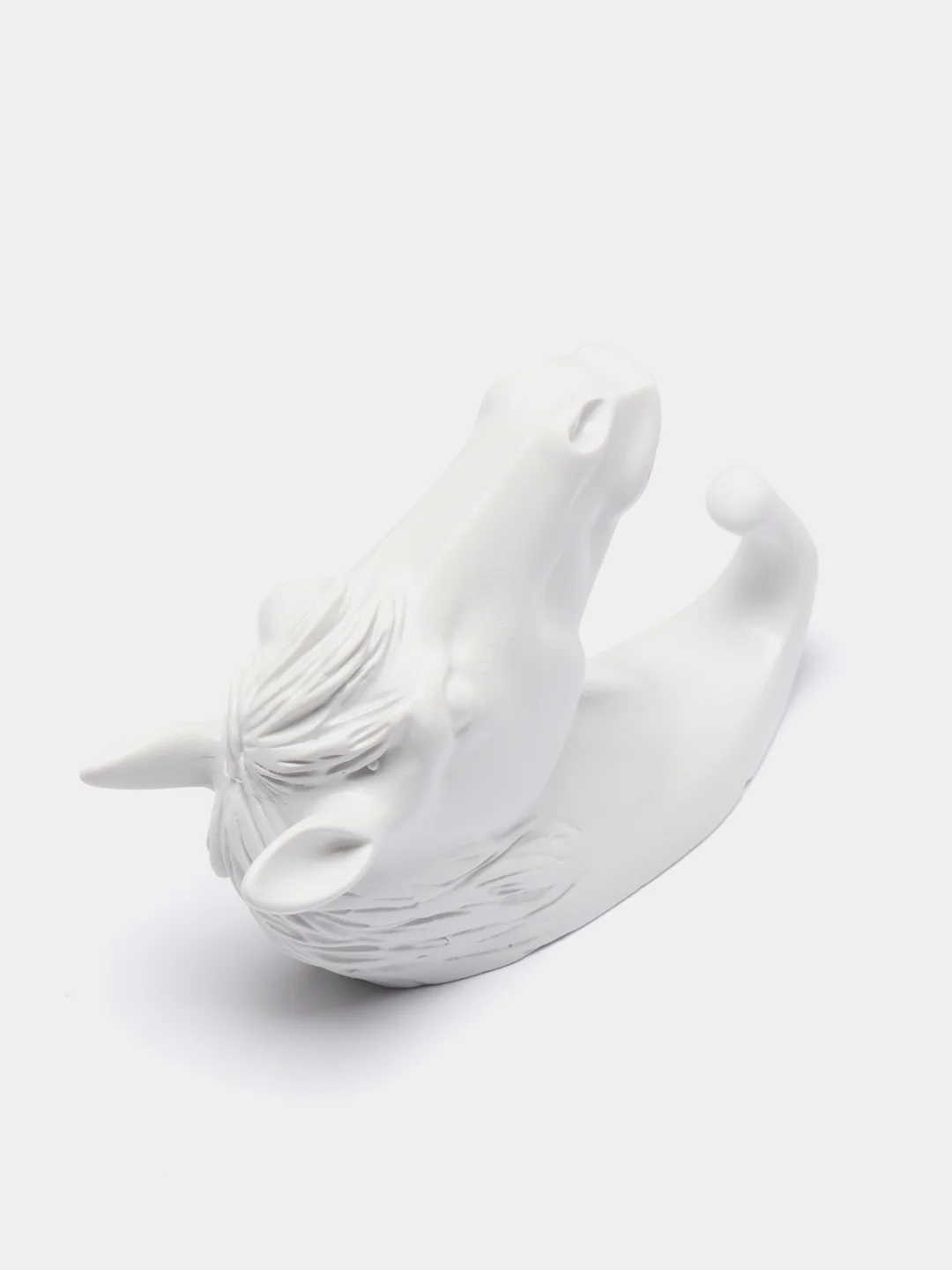 Декор-вешалка настенный "Конь", 12 x 3,8 см, белый