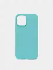 Мятный чехол на iPhone X, XS, XR, 7, 8, se, 12, 12 Pro, Mini, Max silicone case, закрытый низ, бархат внутри