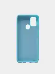 Лазурный чехол Накладка "Soft-touch" с перфорацией для Samsung A01/A20/A21S/A41/A60/A71/A81/A91