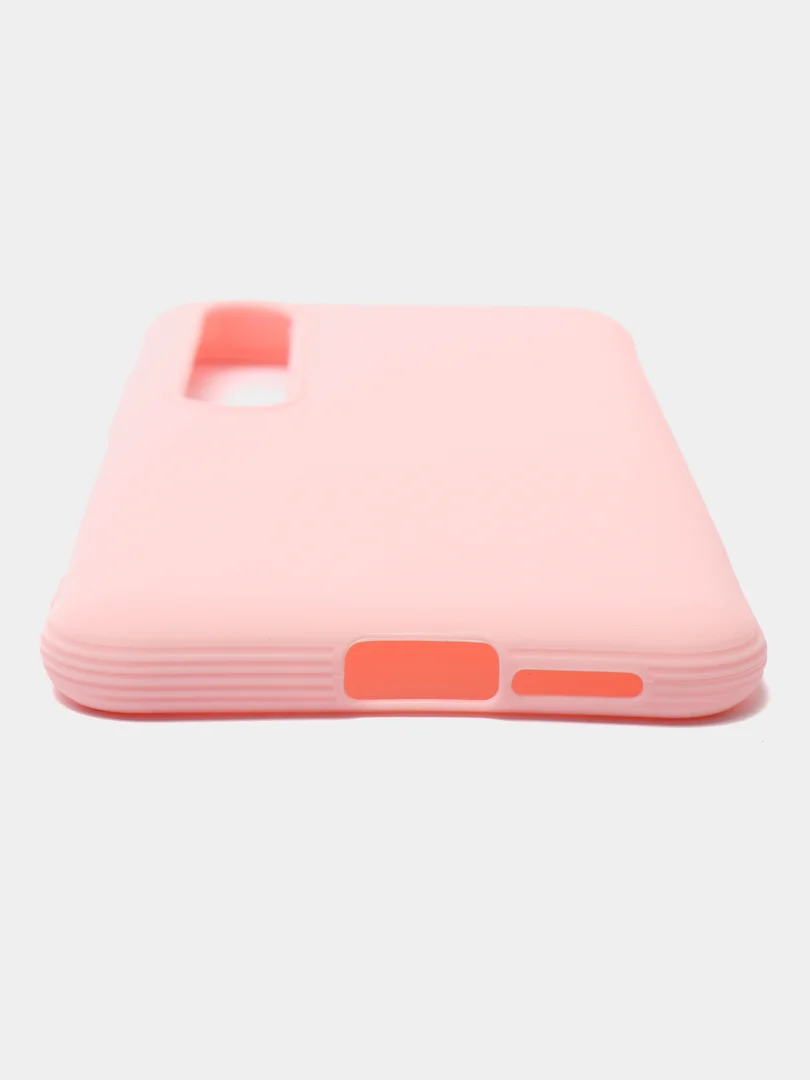 Розовый силиконовый матовый чехол для Xiaomi Mi 10/8/9/8A/Note 8/Note 8T/Note 8 Pro/Note 9