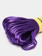 Фиолетовый атласный шнур, 2 мм
