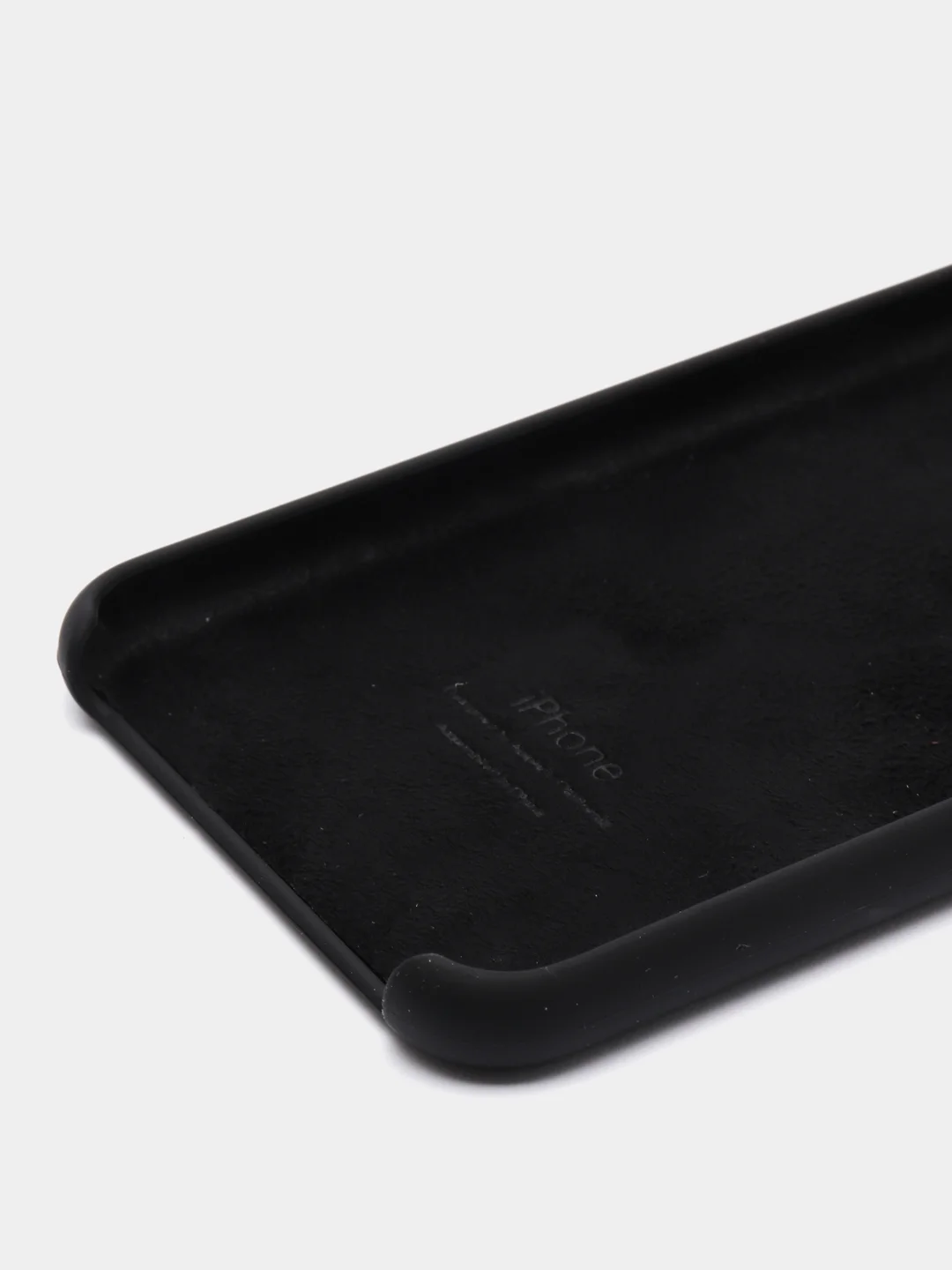 Черный чехол Silicone Case для iPhone XS Max