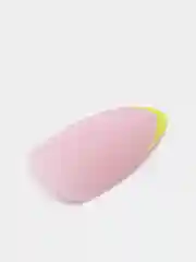 Желтый накладные ногти с дизайном