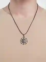 Серебряный цепочка с подвеской, мужская