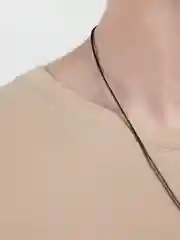 Серебряный цепочка с подвеской, мужская