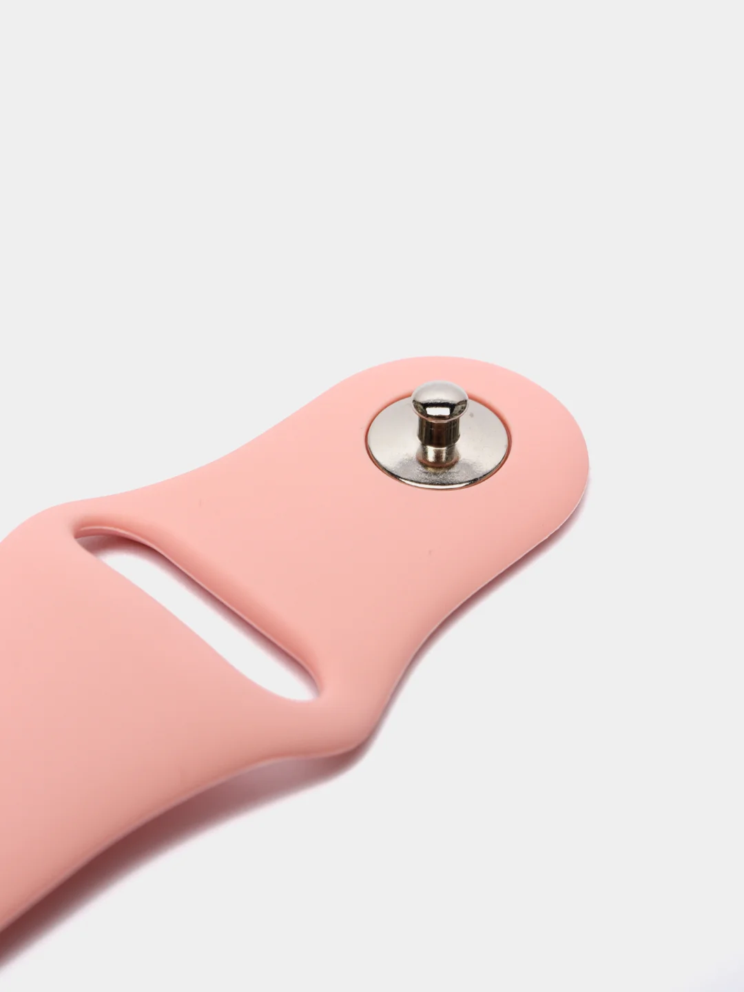 Пудровый силиконовый ремешок для Xiaomi Amazfit Bip / Huawei / Samsung, 20 мм / 22 мм, с кнопкой