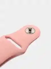 Пудровый силиконовый ремешок для Xiaomi Amazfit Bip / Huawei / Samsung, 20 мм / 22 мм, с кнопкой