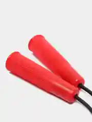 Красный скакалка спортивная регулируемая ( 2,5- 3,8м ) .Скакалка для фитнеса с резиновым  шнуром