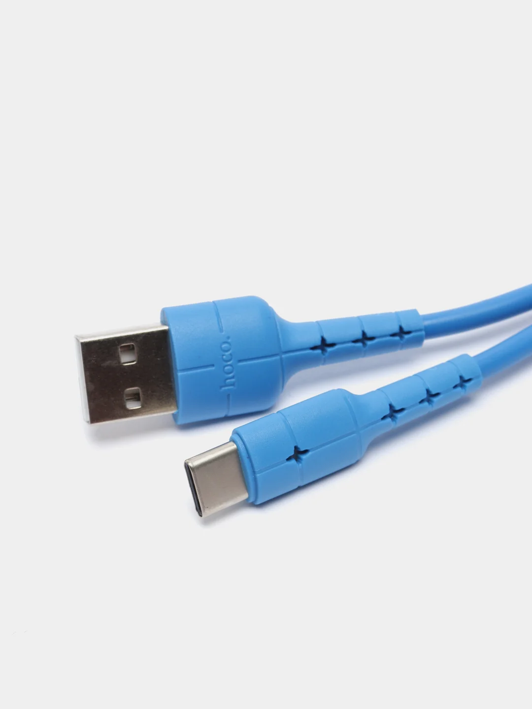 Синий кабель USB - Type C HOCO X30, силиконовый
