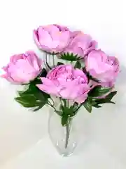 Белый искусственные цветы, пионы крупные, букет