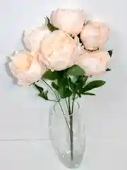 Белый искусственные цветы, пионы крупные, букет