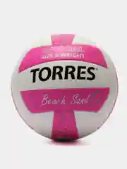 Розовый мяч волейбольный пляжный "TORRES Beach Sand"