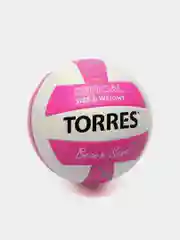 Розовый мяч волейбольный пляжный "TORRES Beach Sand"
