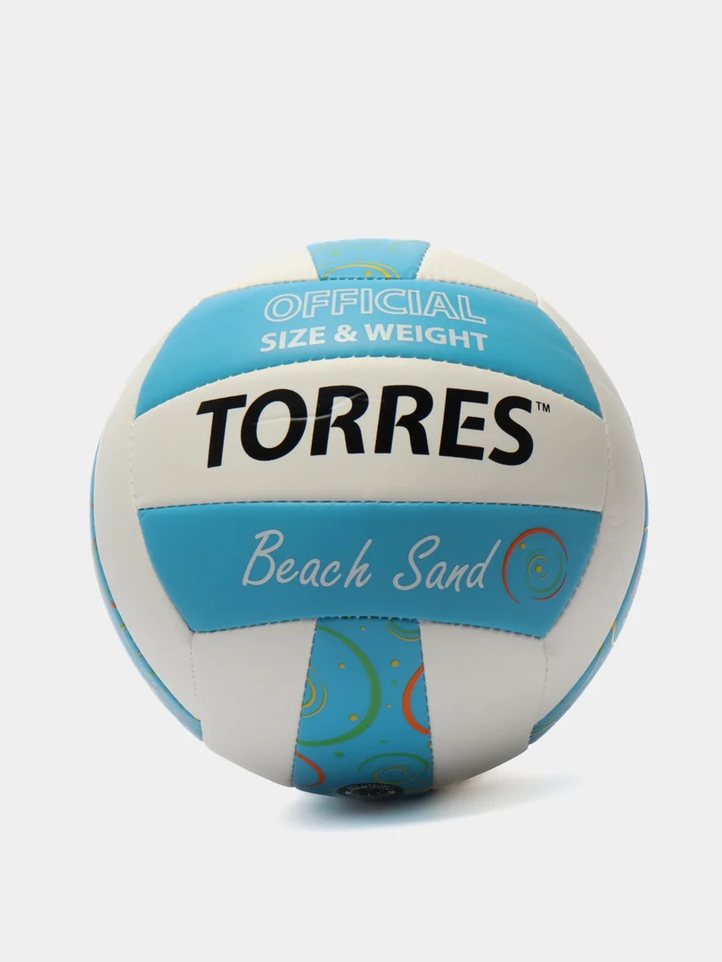 Голубой мяч волейбольный пляжный "TORRES Beach Sand"