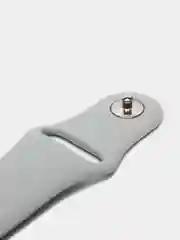 Серый силиконовый ремешок для Xiaomi Amazfit Bip / Huawei / Samsung, 20 мм / 22 мм, с кнопкой