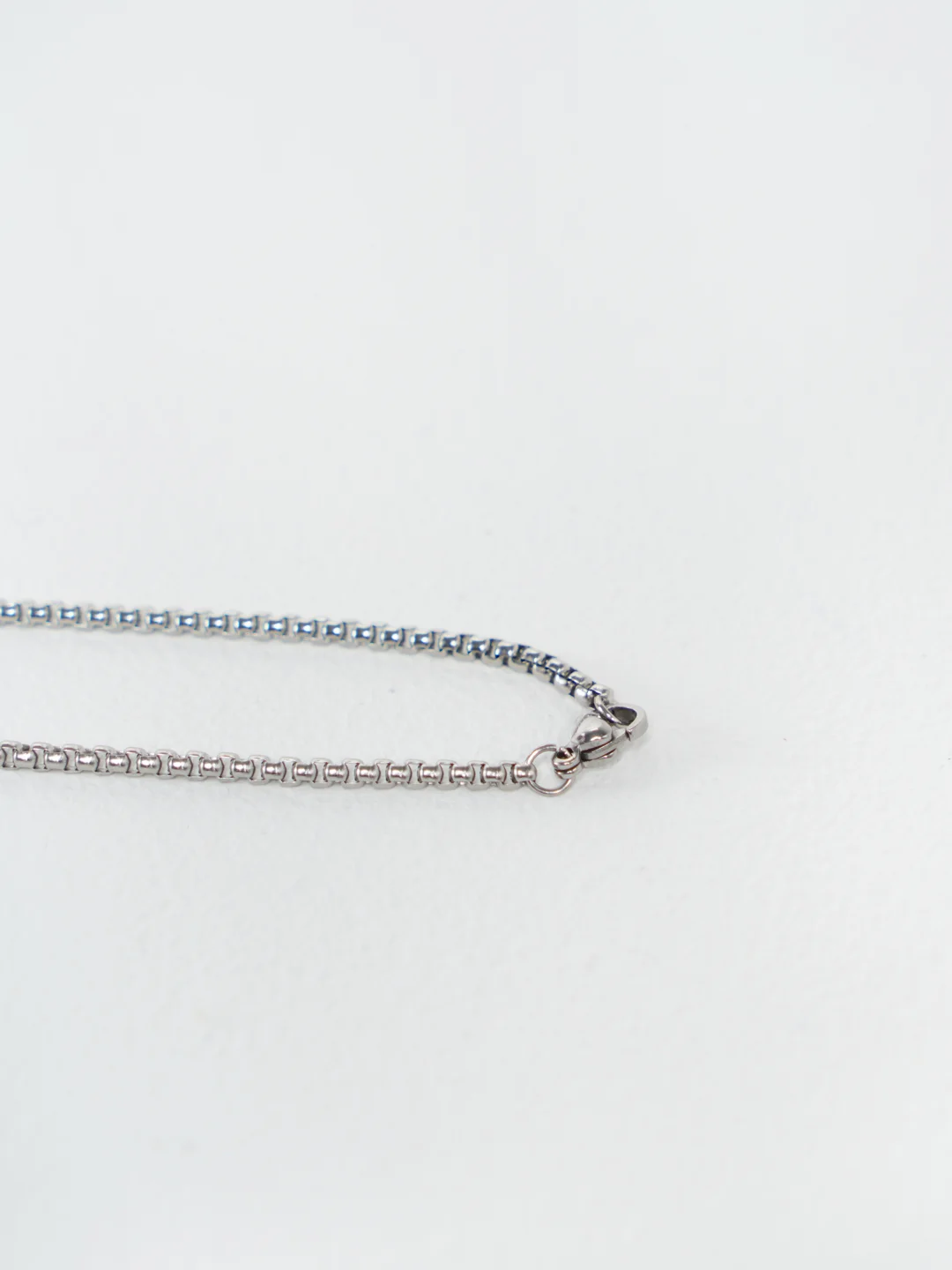 Серебряный цепочка из стали, 60 см, 1 штука