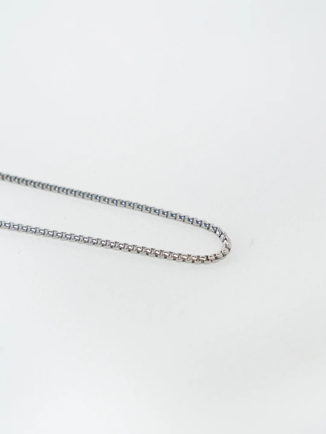 Серебряный цепочка из стали, 60 см, 1 штука