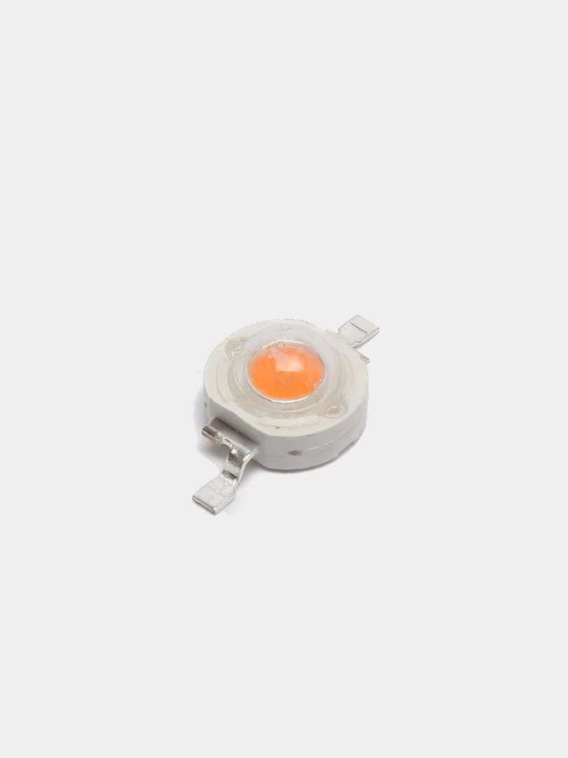 Фито-светодиоды для растений, LED, 1W, розовый, 5 штук