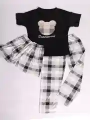 Серый пижама женская с шортами и брюками