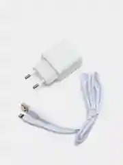 Сетевое зарядное устройство Denmen DC02 с проводом Type-C, microUSB, Lightning, 2.4 A