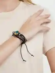 Серый браслет "Сова"